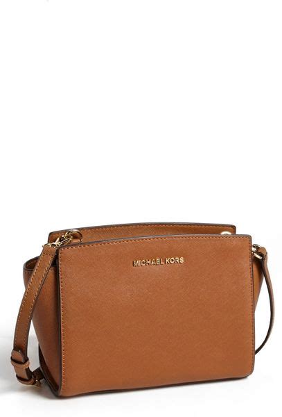 michael kors selma crossbody medium|selma saffiano leather medium satchel.